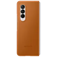 Husă pentru smartphone Samsung Galaxy Fold3 Samsung/ Back/ Piele/ Camel Brown photo 6
