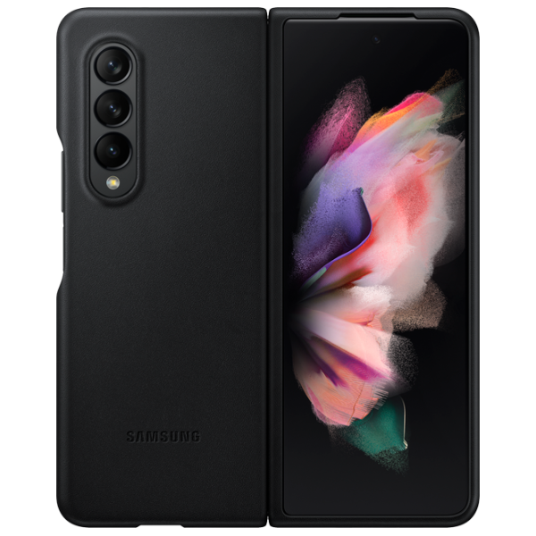 Чехол для смартфона Samsung Galaxy Fold3 Samsung/ Back/ Кожа/ Черный photo 2