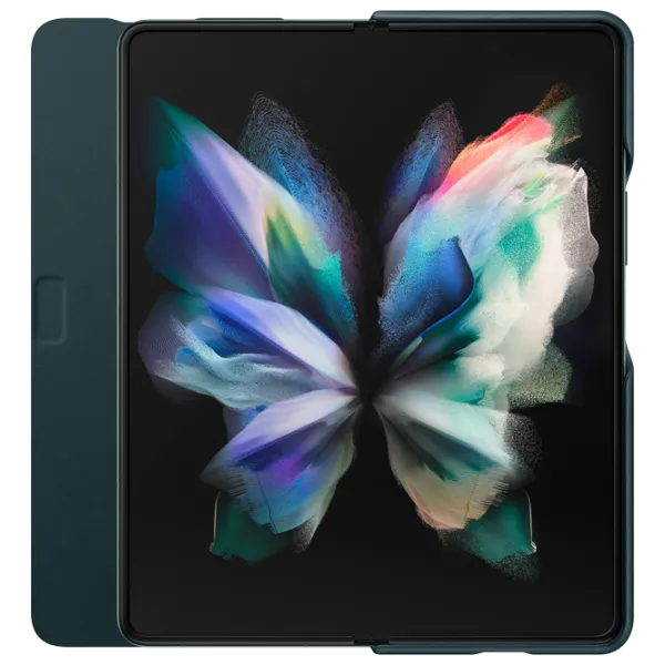 Чехол для смартфона Samsung Galaxy Fold3 Samsung/ Flip Cover/ Кожа/ Зелёный photo 4