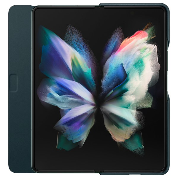 Чехол для смартфона Samsung Galaxy Fold3 Samsung/ Flip Cover/ Кожа/ Зелёный photo 4