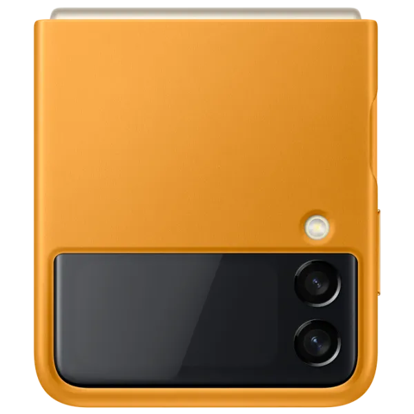 Чехол для смартфона Samsung Galaxy Flip3 Samsung/ Back/ Кожа/ Mustard Коричневый photo 3