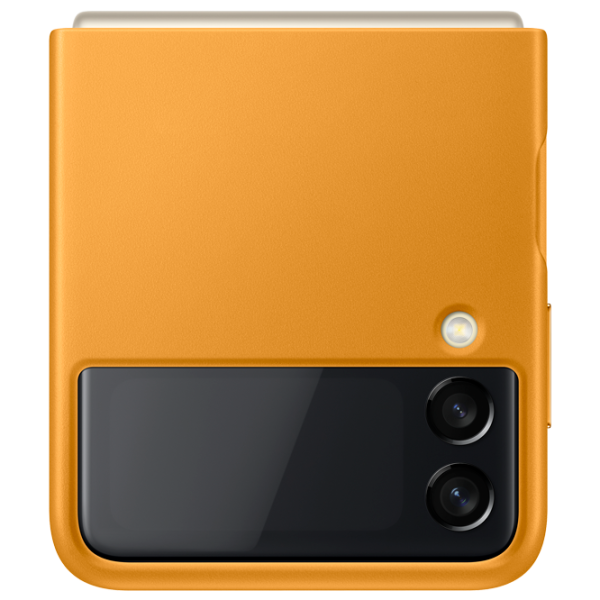 Чехол для смартфона Samsung Galaxy Flip3 Samsung/ Back/ Кожа/ Mustard Коричневый photo 3