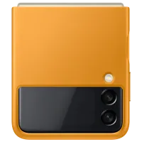 Чехол для смартфона Samsung Galaxy Flip3 Samsung/ Back/ Кожа/ Mustard Коричневый photo 3