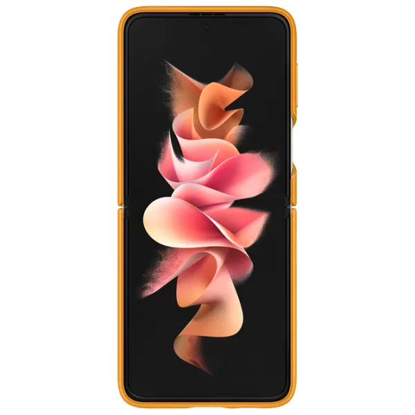 Чехол для смартфона Samsung Galaxy Flip3 Samsung/ Back/ Кожа/ Mustard Коричневый photo 5
