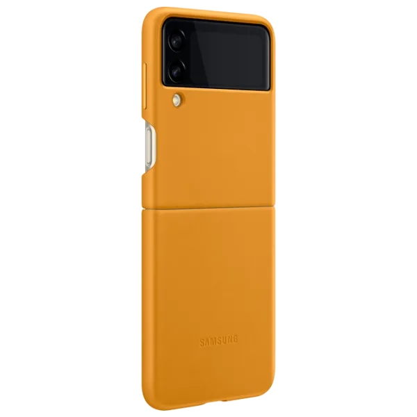Чехол для смартфона Samsung Galaxy Flip3 Samsung/ Back/ Кожа/ Mustard Коричневый photo 6