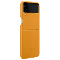 Чехол для смартфона Samsung Galaxy Flip3 Samsung/ Back/ Кожа/ Mustard Коричневый photo 6
