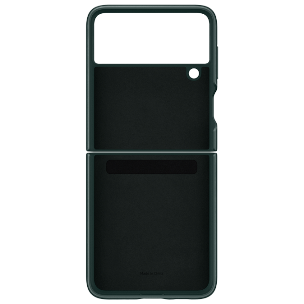Чехол для смартфона Samsung Galaxy Flip3 Samsung/ Back/ Кожа/ Зелёный photo 2