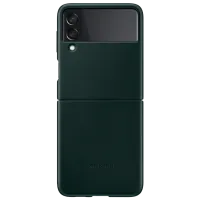 Чехол для смартфона Samsung Galaxy Flip3 Samsung/ Back/ Кожа/ Зелёный photo 4