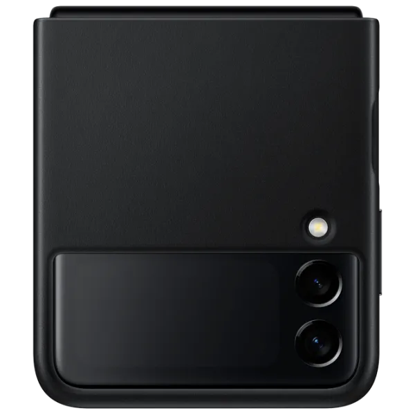 Чехол для смартфона Samsung Galaxy Flip3 Samsung/ Back/ Кожа/ Черный photo 3