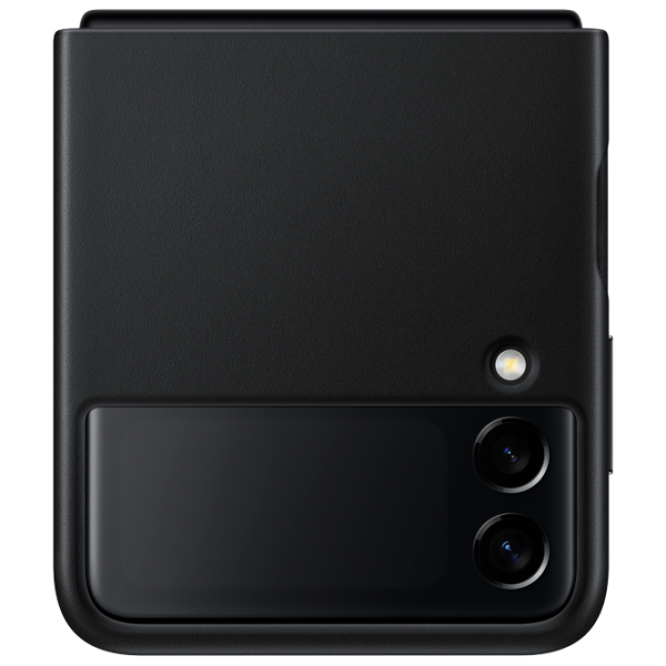 Чехол для смартфона Samsung Galaxy Flip3 Samsung/ Back/ Кожа/ Черный photo 3
