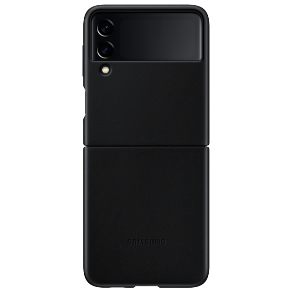 Чехол для смартфона Samsung Galaxy Flip3 Samsung/ Back/ Кожа/ Черный photo 4