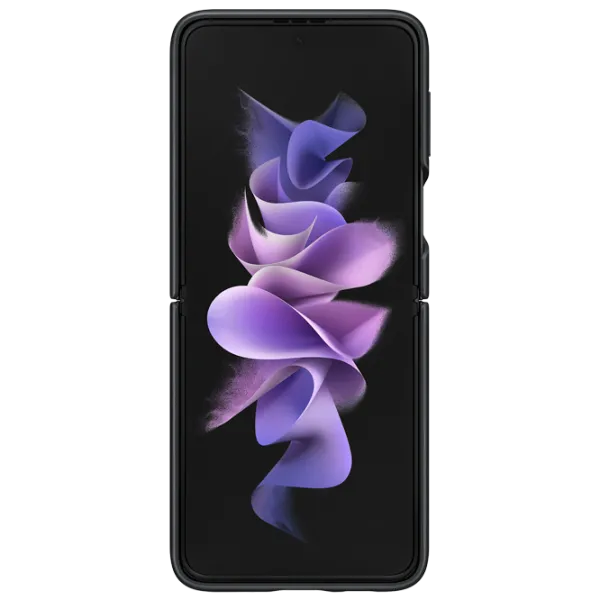 Чехол для смартфона Samsung Galaxy Flip3 Samsung/ Back/ Кожа/ Черный photo 5