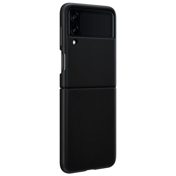 Чехол для смартфона Samsung Galaxy Flip3 Samsung/ Back/ Кожа/ Черный photo 6