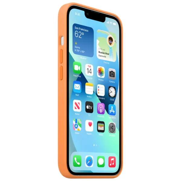 Husă pentru smartphone Apple iPhone 13 Apple/ Back/ TPU/ Marigold Orange photo 5