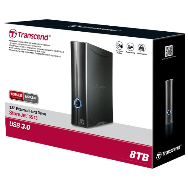 HDD Extern HDD Transcend 35T3 8 TB TS8TSJ35T3/ Black photo 5