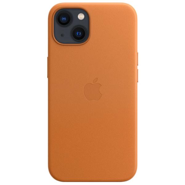 Чехол для смартфона Apple iPhone 13 Apple/ Back/ Кожа/ Золотистый Коричневый photo 2