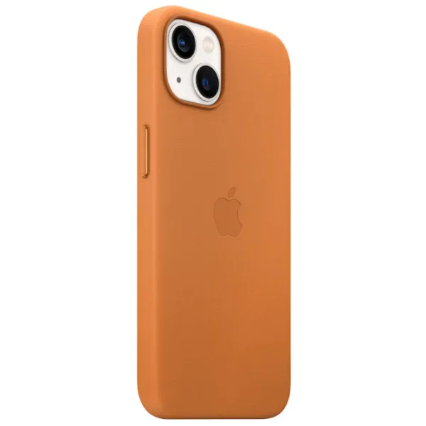 Чехол для смартфона Apple iPhone 13 Apple/ Back/ Кожа/ Золотистый Коричневый photo 3