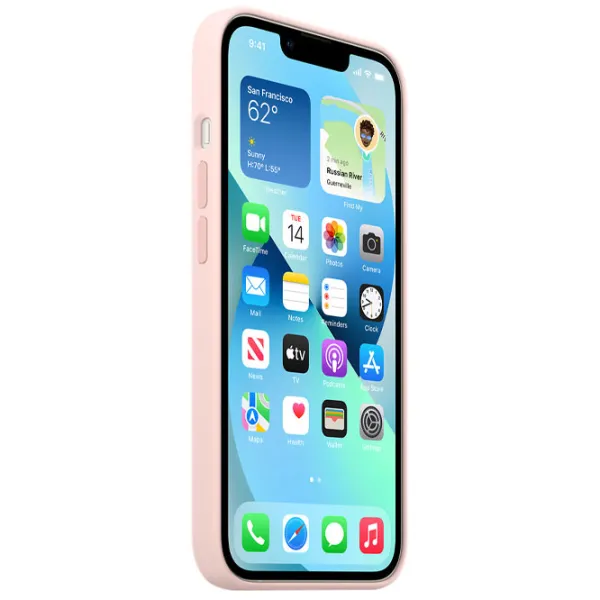 Чехол для смартфона Apple iPhone 13 mini Apple/ Back/ TPU/ Chalk Розовый photo 4 Чехол для смартфона Apple iPhone 13 mini Apple/ Back/ TPU/ Chalk Розовый photo 4