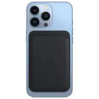 Husă Portmoneu Apple iPhone 12 - 14 All Apple/ MagSafe/ Piele/ Midnight Black photo 4