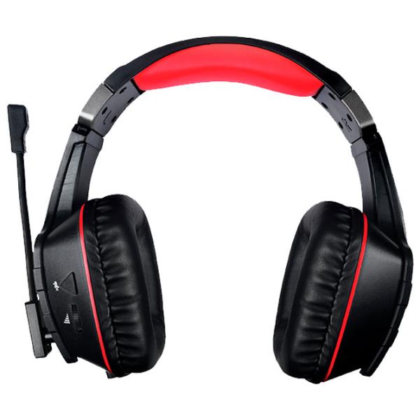 Căști Qumo Protector Red Black Cu fir/ Gaming photo 3 Căști Qumo Protector Red Black Cu fir/ Gaming photo 3