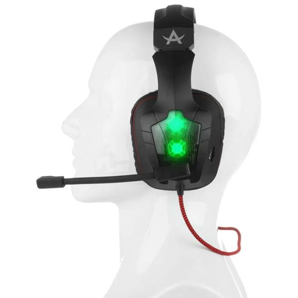 Căști Qumo Protector Red Black Cu fir/ Gaming photo 4 Căști Qumo Protector Red Black Cu fir/ Gaming photo 4