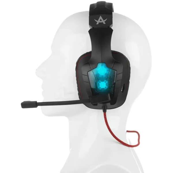 Căști Qumo Protector Red Black Cu fir/ Gaming photo 5 Căști Qumo Protector Red Black Cu fir/ Gaming photo 5