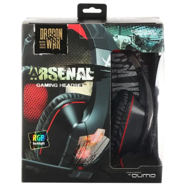 Căști Qumo Protector Red Black Cu fir/ Gaming photo 8 Căști Qumo Protector Red Black Cu fir/ Gaming photo 8