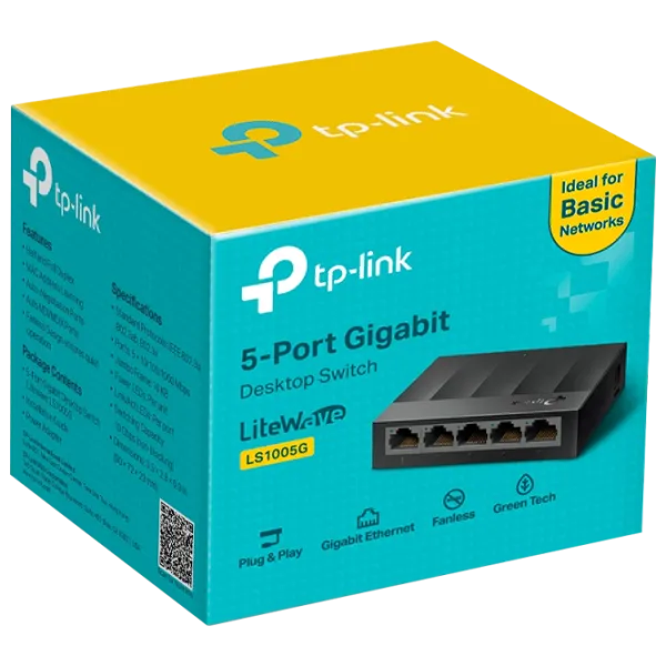 Switch TP-Link LS1005G LiteWave Black photo 4