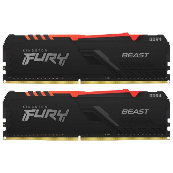 Memorie RAM Kingston FURY Beast RGB KF437C19BB1AK2/ 32 DIMM/ DDR4/ 32 GB photo 2