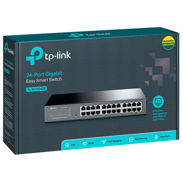 Switch TP-Link TL-SG1024DE Черный photo 4