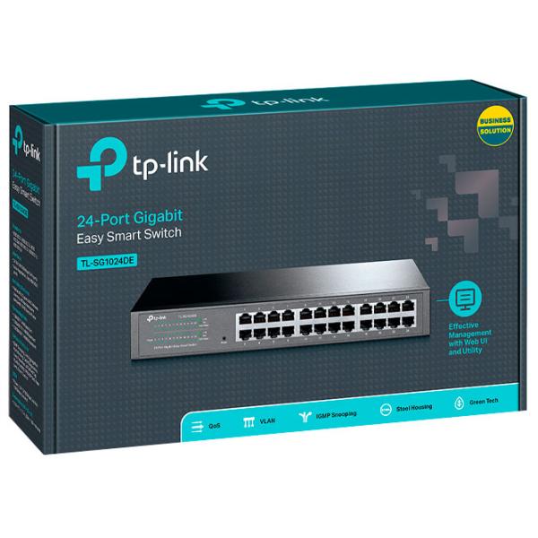 Switch TP-Link TL-SG1024DE Черный photo 4