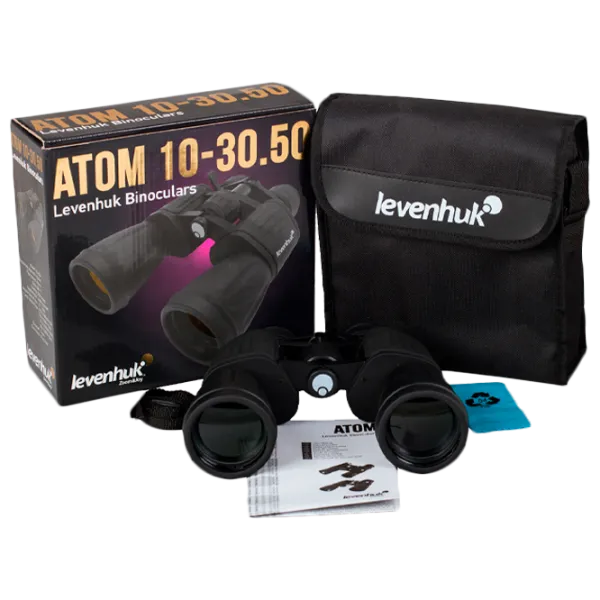 Бинокль Levenhuk Atom 10-30x50 Черный photo 6 Бинокль Levenhuk Atom 10-30x50 Черный photo 6