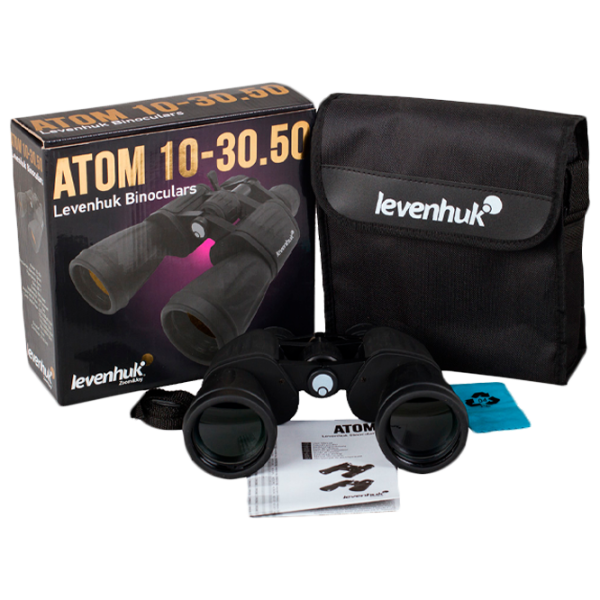 Бинокль Levenhuk Atom 10-30x50 Черный photo 6 Бинокль Levenhuk Atom 10-30x50 Черный photo 6