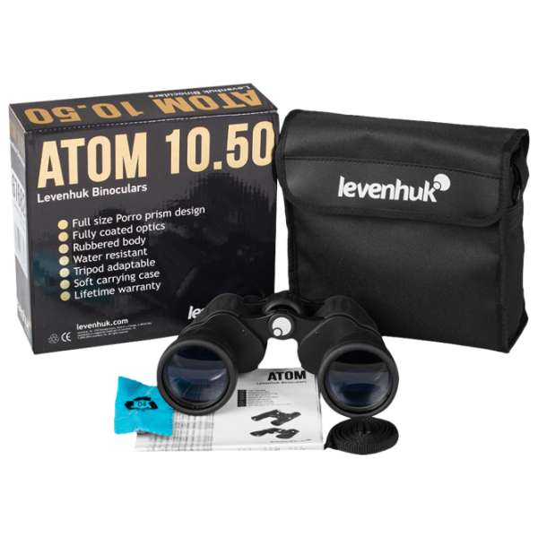 Binoclu Levenhuk Atom 10x50 Black photo 5 Binoclu Levenhuk Atom 10x50 Black photo 5