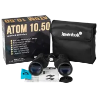 Binoclu Levenhuk Atom 10x50 Black photo 5