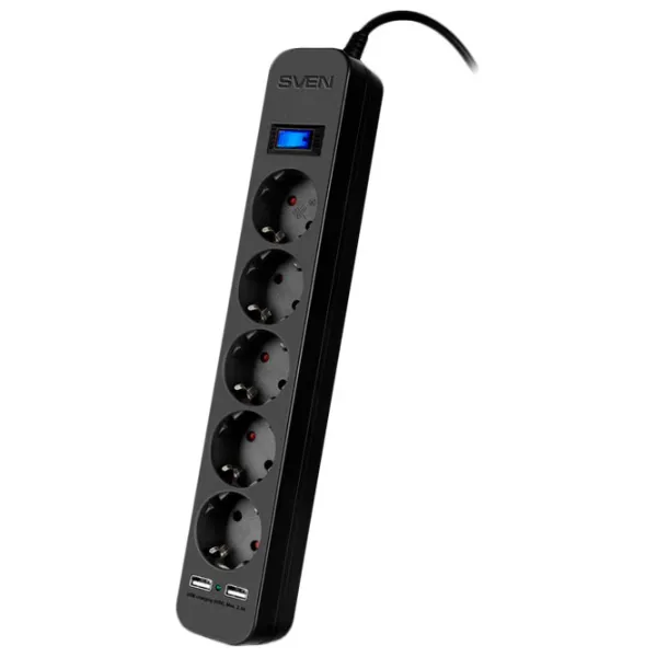 Prelungitor Sven SF-05LU 5 m Black photo 2 Prelungitor Sven SF-05LU 5 m Black photo 2