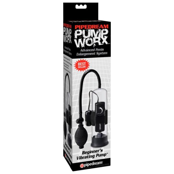 Pompă pentru penis Pipedream Pump Worx Beginner’s Vibrating Pump Transparent photo 2 Pompă pentru penis Pipedream Pump Worx Beginner’s Vibrating Pump Transparent photo 2