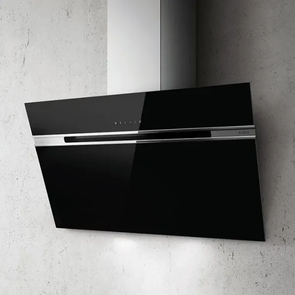 Hotă Elica Stripe BL/A/90/LX Înclinată/ Black/ Inox photo 3