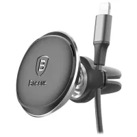 Suport pentru telefon Baseus Magnet Car Mount Black photo 4