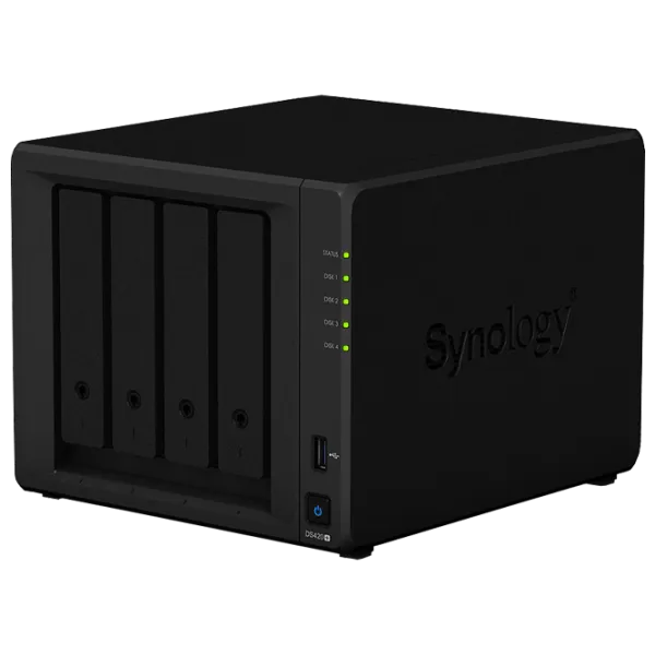 Сетевое хранилище Synology DS420+ Черный photo 2