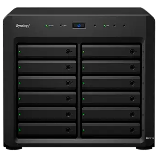Сетевое хранилище Synology DX1215 Черный photo 2