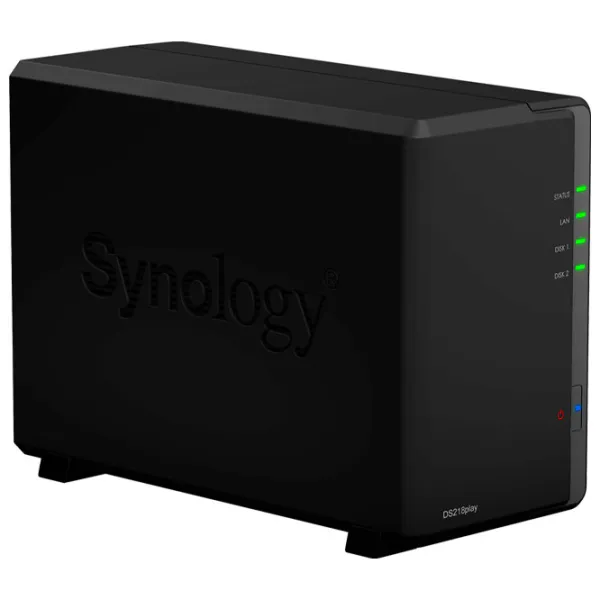 Сетевое хранилище Synology DS218play Черный photo 2