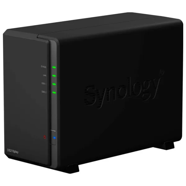 Сетевое хранилище Synology DS218play Черный photo 3