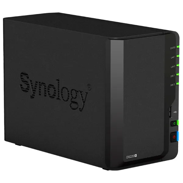 Сетевое хранилище Synology DS220+ Черный photo 2