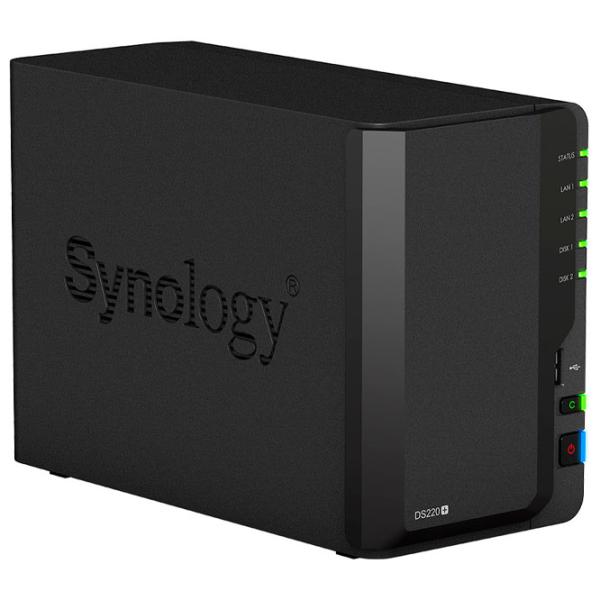 Сетевое хранилище Synology DS220+ Черный photo 2