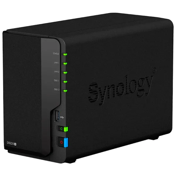 Сетевое хранилище Synology DS220+ Черный photo 4