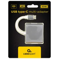 Адаптер Cablexpert A-CM-HDMIF-02-SG USB Type-C/ Серый photo 2