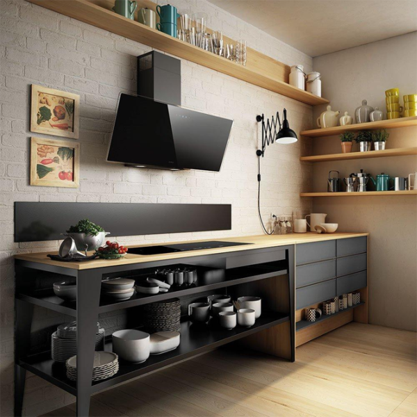 Hotă Elica Shire BL/A/90 Înclinată/ Black/ Gray photo 6