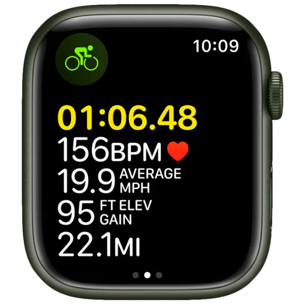 Умные часы Apple Watch Series 7 MKN73WB/ A/ Зелёный/ Clover Sport photo 3 Умные часы Apple Watch Series 7 MKN73WB/ A/ Зелёный/ Clover Sport photo 3