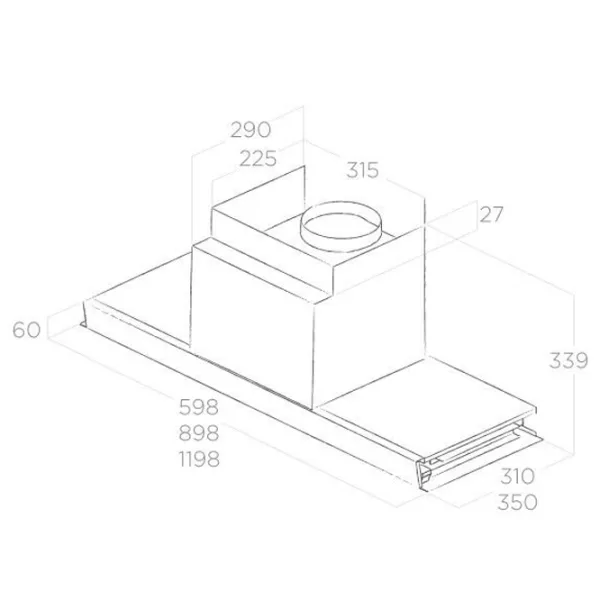 Hotă Elica Box in Plus IXGL/A/90 Încorporabilă/ Inox/ Gray photo 7